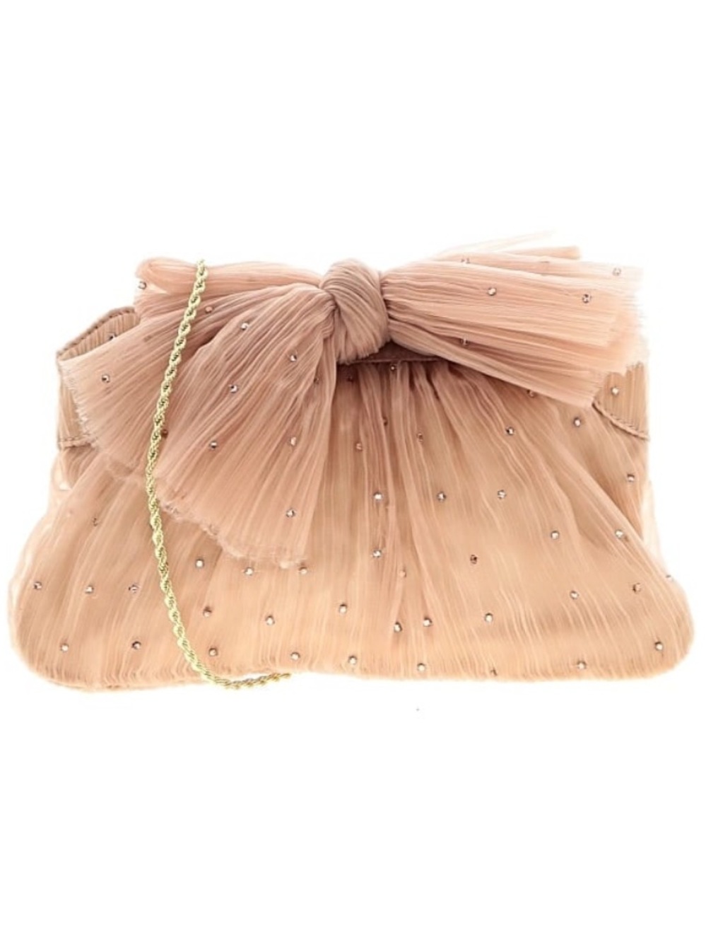 Loeffler Randal Rayne Crystal Bow Clutch